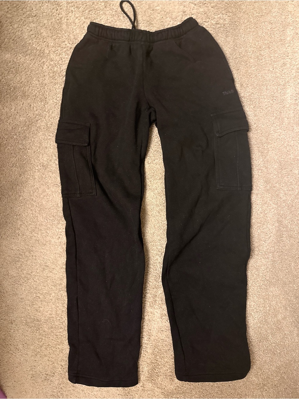 TNA Woman’s Black Cargo Sweatpants